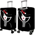thumbnail image 2 of Travel Luggage Cover Suitcase Protector Fits 18-32 Inch Luggage Wheel Covers Patterned Travel Related Items Flower Luggage Protector Elastic Luggage Anti-scratch Suitcase Cover L, 2 of 6