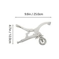 thumbnail image 2 of EXHUMKY 1Pcs Silver Rectangular Carbon Steel Drill Press Clamp for Drilling Machine Locking Clamping Workshop Use, 2 of 8