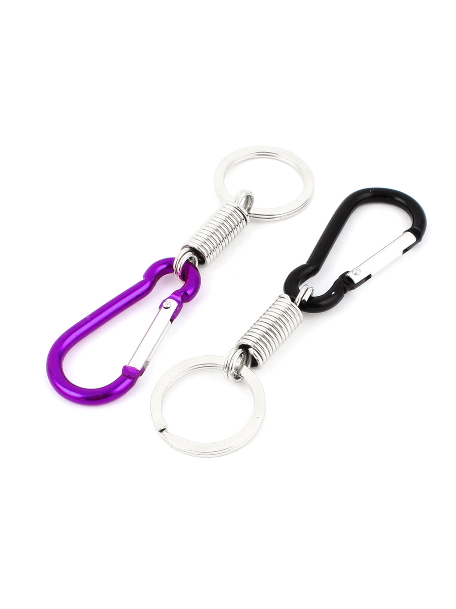 Keys Chain Wire Keyrings Key Holder EDC Keychain Stainless Steel Carabiner 