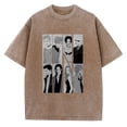 thumbnail image 3 of Camisetas góticas de gran tamaño para hombres y mujeres, camiseta Retro lavada Y2k, camisetas con estampado de letras de Calavera, camisa informal suelta de manga corta, 3 of 5