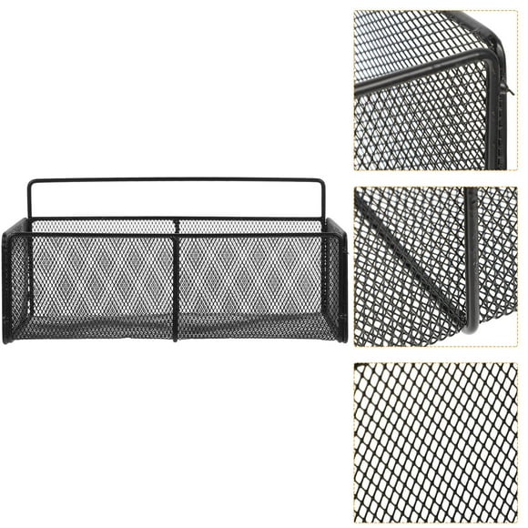 KAKOWELY 1Jgo Organizador Montado En Pared Para Cocina Y Estante Negro Resistente Sin Taladro