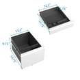 thumbnail image 5 of 3-Drawer Mobile File Cabinet Modern Design Fully Assembled Metal Filing Cabinet with Lock for Home Office, Organizer for Letter/Legal/A4 Files,Secure Storage with Wheels ,White, 5 of 6