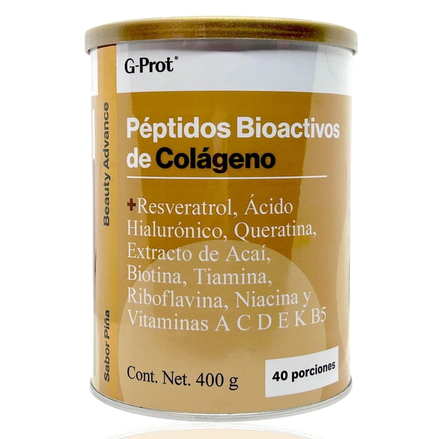 Péptidos de Colágeno Queratina 400 g Piña G-Prot