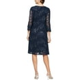 thumbnail image 3 of Alex Evenings Women's Short Embroidered Elongated Mock Jacket Dress, Dress & Jacket, Women's, 3 of 3