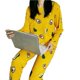 thumbnail image 1 of Conjunto de ropa de noche de dos piezas para mujer, pijama de piña roja suelta, suave, 1 Juego, 1 of 4