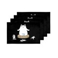thumbnail image 4 of MKHERT Funny Self Control Cat Meditates Surrounded by Mice Placemats Table Mats for Dining Room Kitchen Table Decoration 12x18 inch,Set of 4, 4 of 4