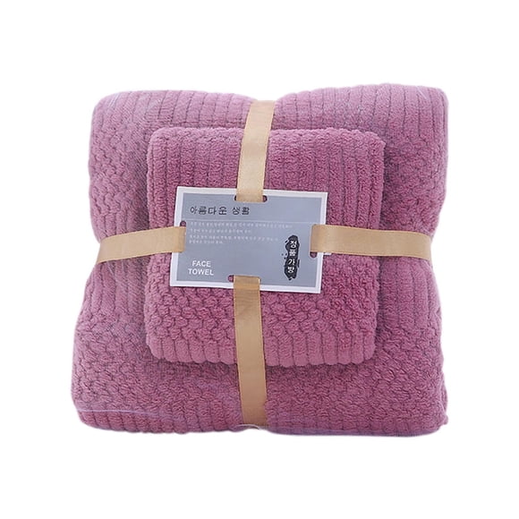 Meitianfacai Home Luxury Bath Towel Sets for Adults and Kids, Include 1 Bath Towel and 1 Face Towel, Idea for Daily & Travel Use, Household Textiles Bathroom Essential