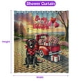 thumbnail image 5 of Be My Valentine's Labrador Retriever Truck Full of Love Flower Balloon Shower Curtain Lab Dog Lover Gifts Waterproof Bathroom Bathtub Curtain - 02029, 5 of 5