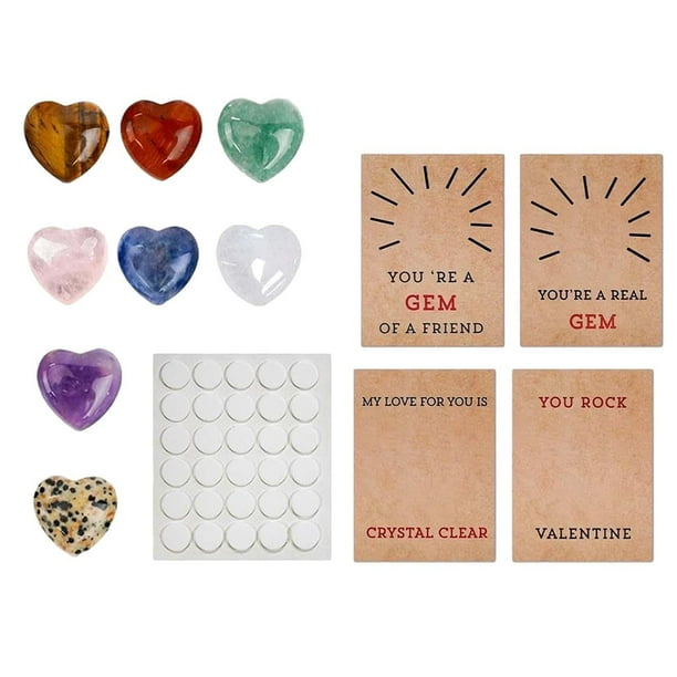 Tarjeta de felicitación del Día de San Valentín, piedras en forma de corazón de San Valentín, niños, niñas, regalos de fiesta para niños, compromiso,