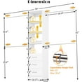 thumbnail image 2 of Closet System with Drawers, 5FT-8FT Custom Closet Organizer System 99" Walk in Wood Closet Storage System with 4 Expandable Hanging Rods Wall Mount White, 2 of 6