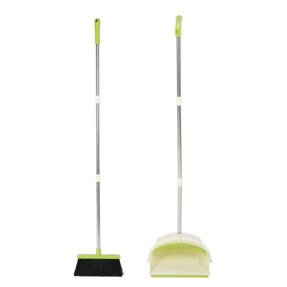OTVIAP Standup Folding Dustpan Broom Set Household Cleaning Sweeping