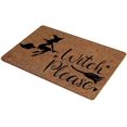 thumbnail image 1 of Halloween Doormat Blanket, Welcome Home Front Door Decorations Halloween Decor Door Mat Anti-Slip Bottom, Halloween Decorations Indoor Outdoor Carpet (#07), 1 of 5