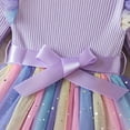 thumbnail image 5 of Spring Dresses for Girls 7/8 12M-8Y Baby Girl Outfits Toddler Tutu Dress Kid Long Sleeve Tulle Dresses Holiday Party Clothes, 5 of 6