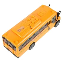 School Bus Toy Toy Trucks School Bus Model Child 19.50X7.50X6.00CM Orange