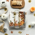 thumbnail image 2 of Sm:)e Truck Gnome Pumpkins Buffalo Plaid Fall Thanksgiving Tablecloth 60x104 Inch, 2 of 6