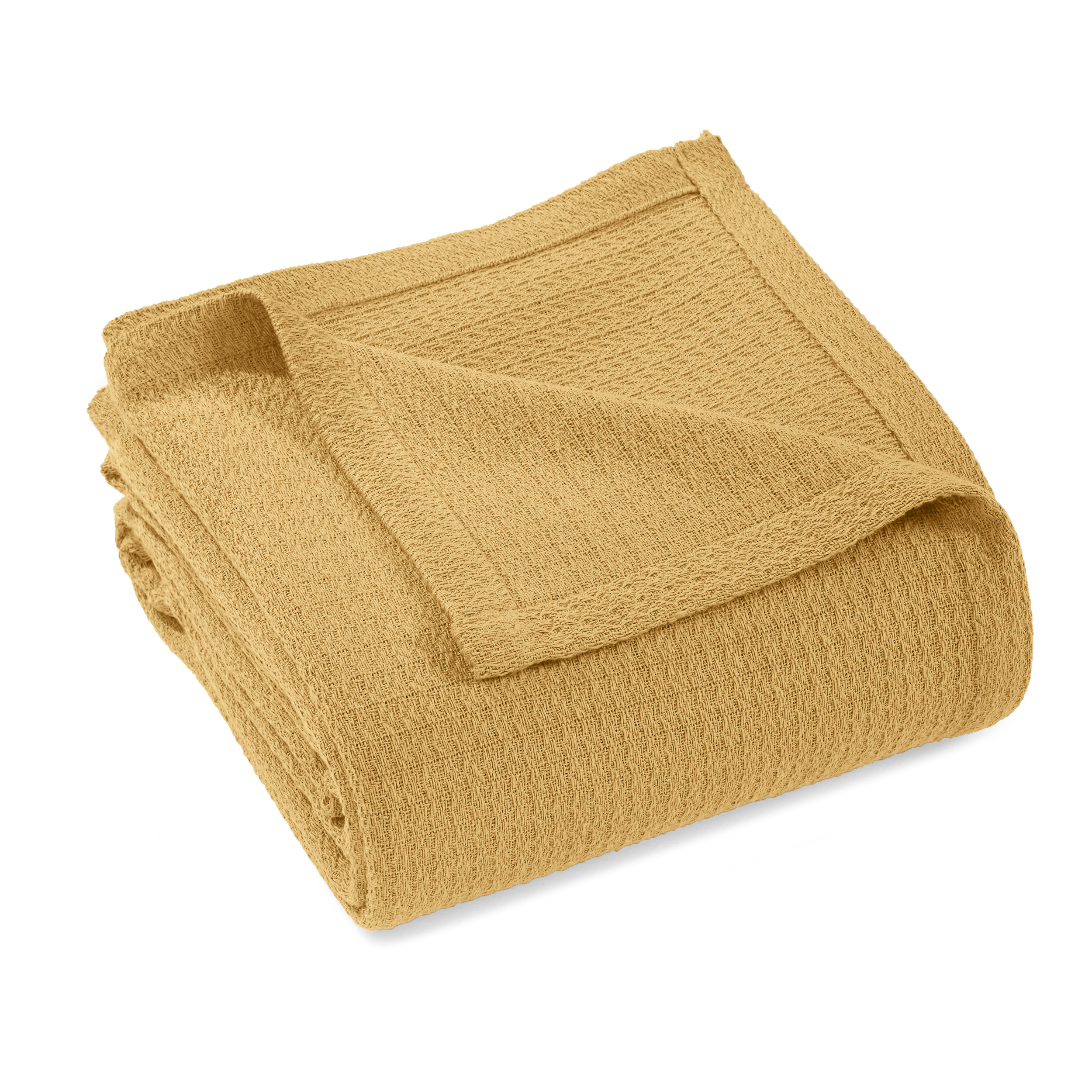 Impressions Solid Woven Cotton Throw Blanket