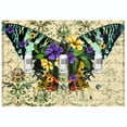 thumbnail image 1 of Metal Light Switch Plate Cover Colorful Floral Butterfly Green Damask BUT028, 1 of 13
