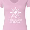 thumbnail image 4 of Inktastic Tybee Island Georgia Travel Women's V-Neck T-Shirt, 4 of 5