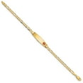 thumbnail image 2 of 14K Yellow Gold bracelet Medical Figaro Alert Red 7 in 8.5 mm 3.5, 2 of 3