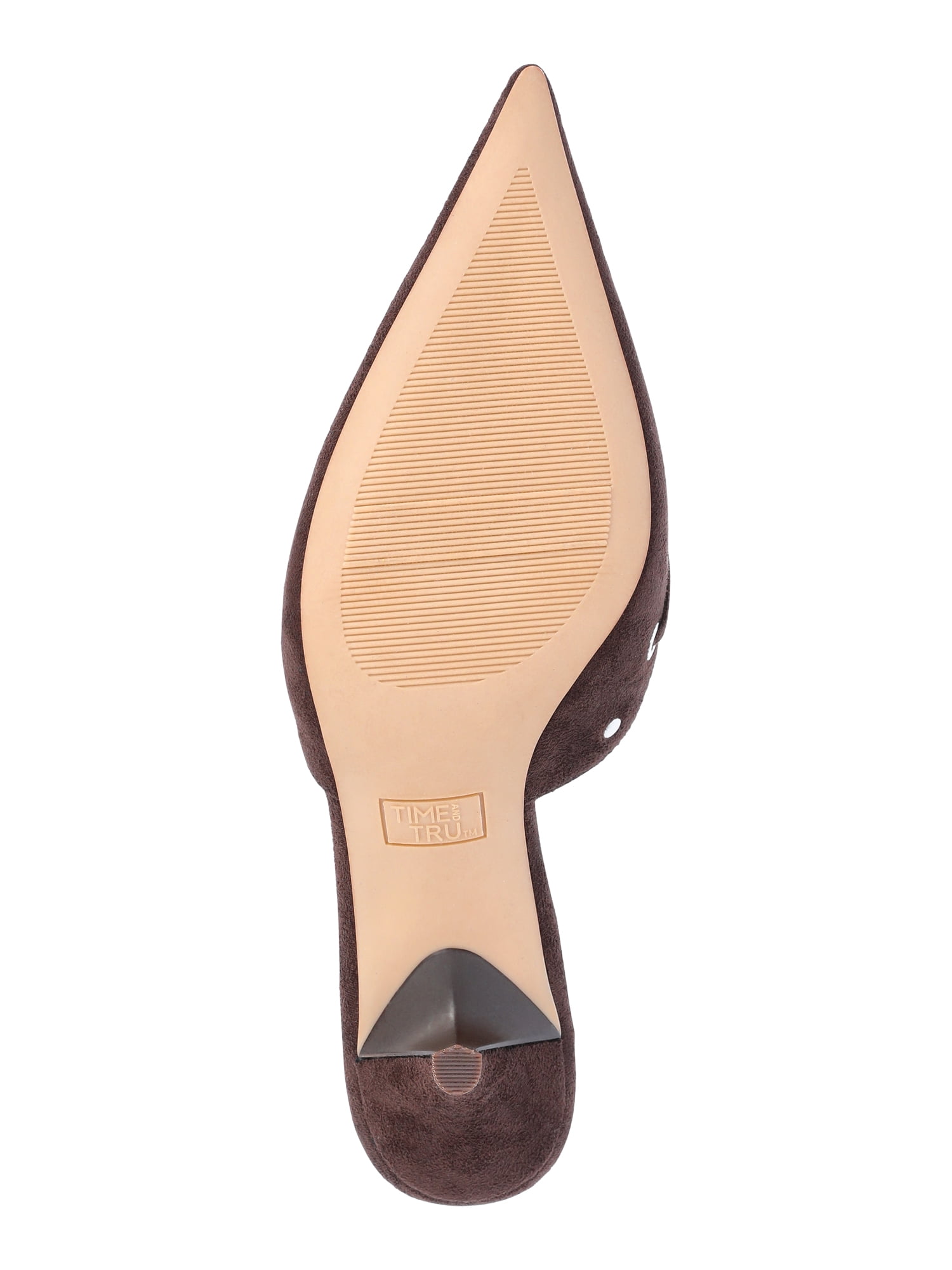 Time and Tru Women's Studded Kitten Heel Mules