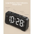 thumbnail image 4 of ROCAM Alarm Clock Digital Clock, Simple Loud Alarm Clocks for Bedrooms Large Buttons Easy Set Big Numbers Easy Read, Dimmer Night Light, Dual Alarms, Weekday Weekend Mode, Power-Off Memory, 4 of 7