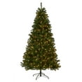 thumbnail image 2 of National Tree Company 7 ft Pre-Lit North Valley Spruce Artificial Christmas Tree, 500 Clear Lights, 1,096 Tips, Includes Stand, Green, 2 of 8
