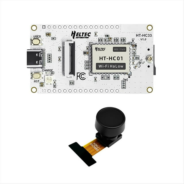 Cámara ESP32 Wi-Fi HaLow, Placa de Desarrollo HT-HC33, Cámara OV3660 Integrada, Lente Gran Angular de 160°