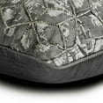 thumbnail image 2 of The HomeCentric Decorative Pillow Covers Grey Pack of 2, 12"x20" (30x50 cm) Lumbar Pillow Cover, Jacquard Textured, Bead, Hand Embroidery Oblong Cushion Covers, Geometric Modern - Configuration, 2 of 3