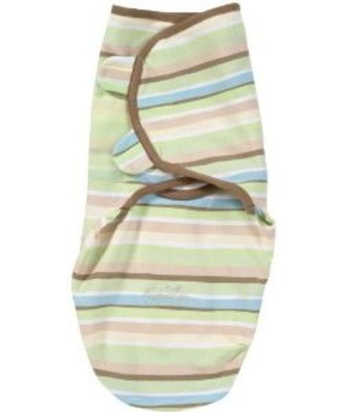 Summer Infant SwaddleMe Swaddling Blanket, Wavy and Stripe, Small