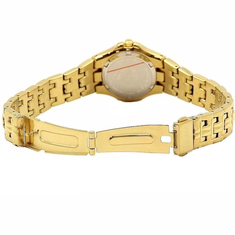 Pulsar Women\'s Gold Watch with Crystal Accents Pulsar PXT798 Women main image 2