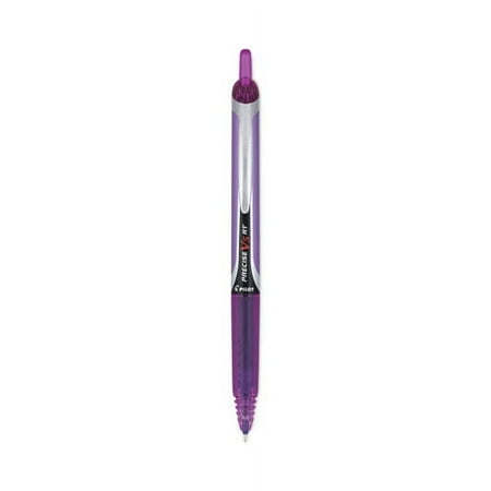 Precise V5rt Roller Ball Pen, Retractable, Extra-Fine 0.5 Mm, Purple Ink, Purple Barrel | Bundle of 10 Dozen