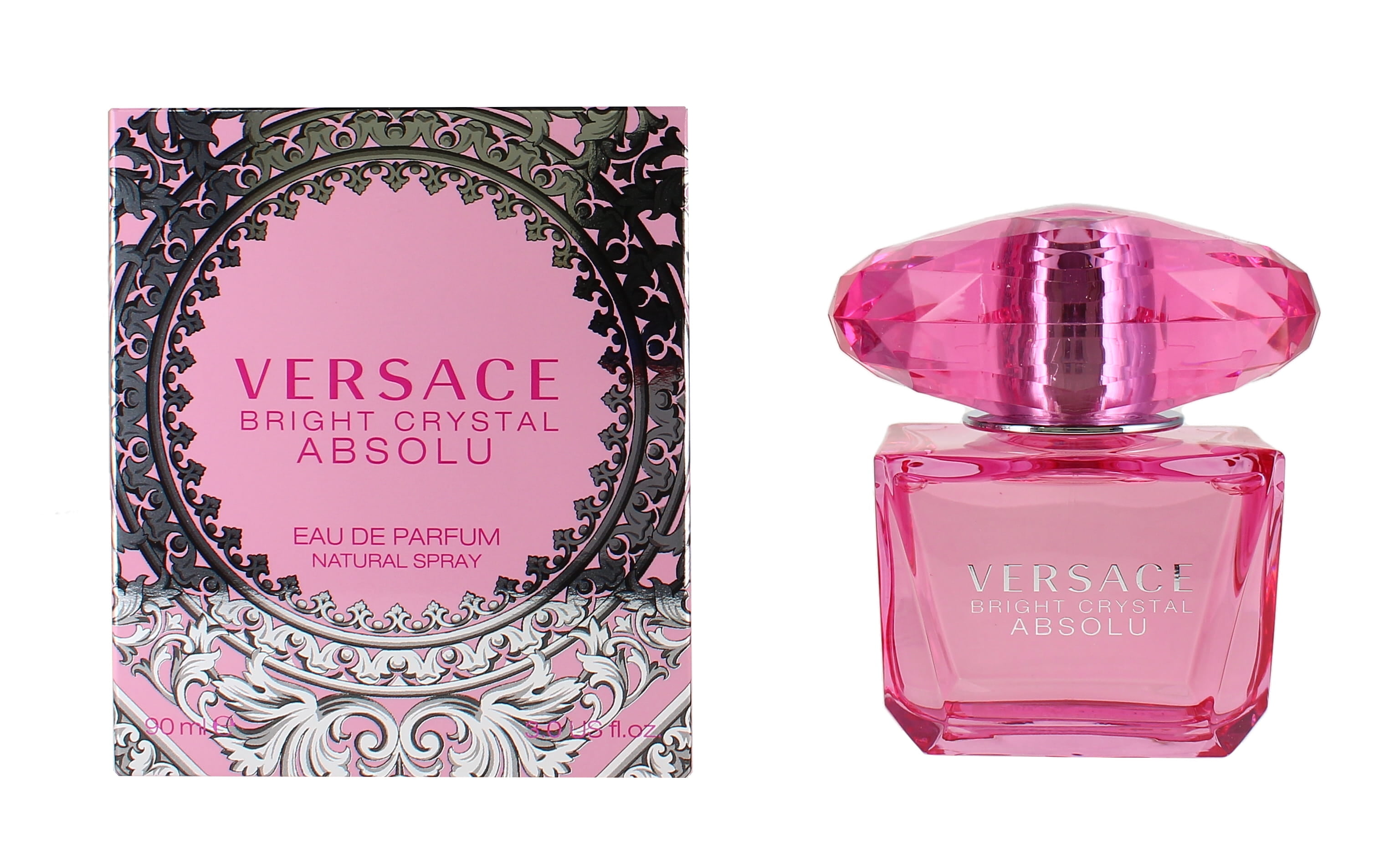 Versace Bright Crystal Absolu Eau De Parfum, Perfume for Women, 3.0 Oz