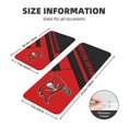 thumbnail image 4 of Juego de 2 alfombrillas de cocina de terciopelo de cristal con el logotipo del equipo de fútbol de los Buccaneers, alfombrilla absorbente antideslizante para el hogar, el dormitorio y la cocina, 4 of 6