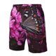 thumbnail image 4 of Balery Pink Blossoms Butterfly Traje de Baño Estilo Hawaiano para Hombre, Shorts de Secado Rápido con Bolsillos-Small, 4 of 6