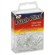 Push Pins 30/Pkg-Clear