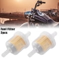 thumbnail image 2 of Unique Bargains 2pcs Clear Yellow Plastic Fuel Filters Engine Gas Fuel Line Filter with Magnet Replacement for Motorbike, 2 of 6