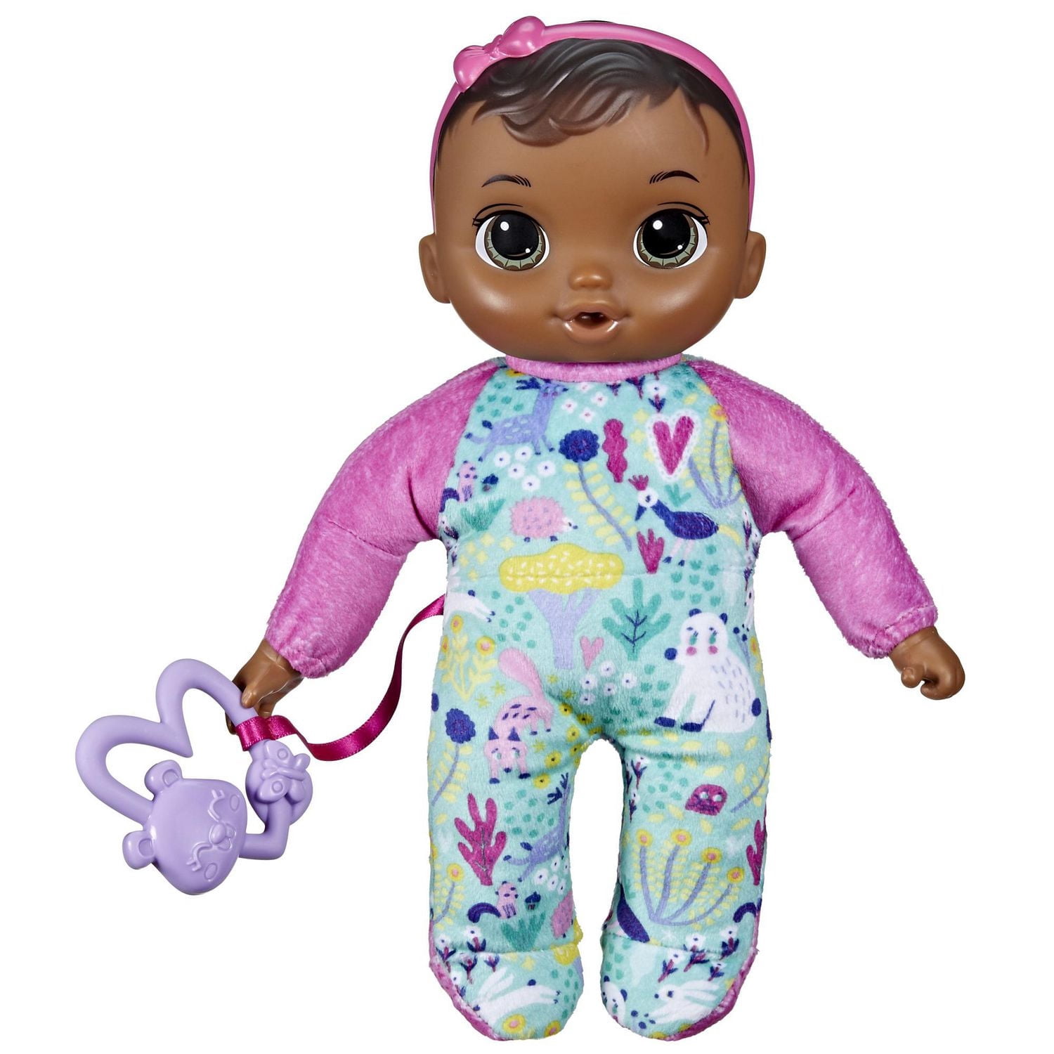 Baby Alive Soft 'n Cute Doll, Brown Hair, 11-Inch First Baby Doll