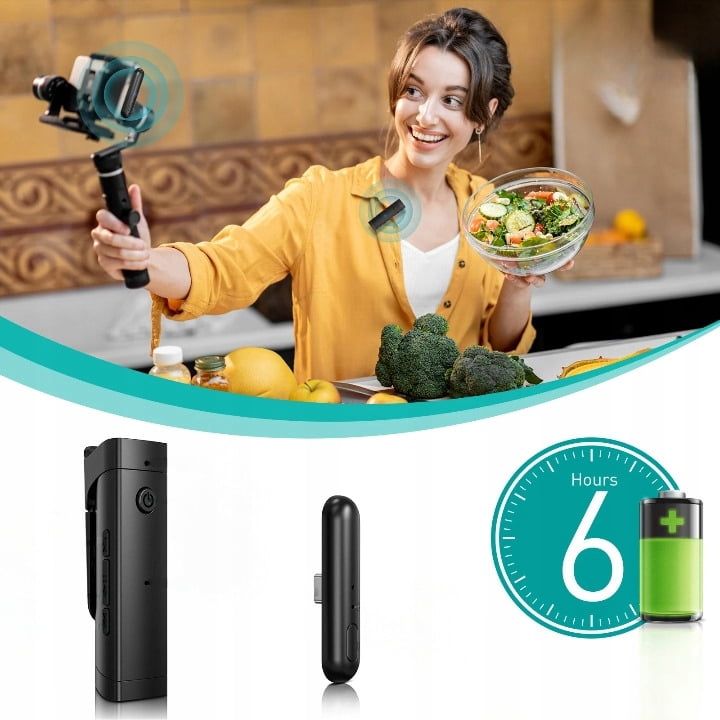 Typec Wireless Microphone for Mobile Live Online Course Receiver