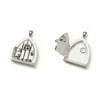 Fairy Door Triangle Window Antique Silver 1Pc