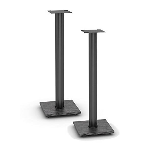 Atlantic Adjustable Speaker Stands 2Pack Black Steel Construction, Pedestal Style & Wire