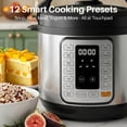 thumbnail image 5 of Atilioo 6QT Electric Pressure Cooker, 16-in-1 Multi Cooker, Stainless Steel Non-Stick Pot, Yogurt Maker, Rice Cooker, Slow, Sauté Steamer with Recipe, Silver, 5 of 9