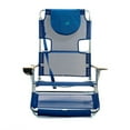 thumbnail image 4 of Ostrich 3N1 Reclining Chair & Ladies Comfort On-Your-Back Beach Chair, Blue, 4 of 12