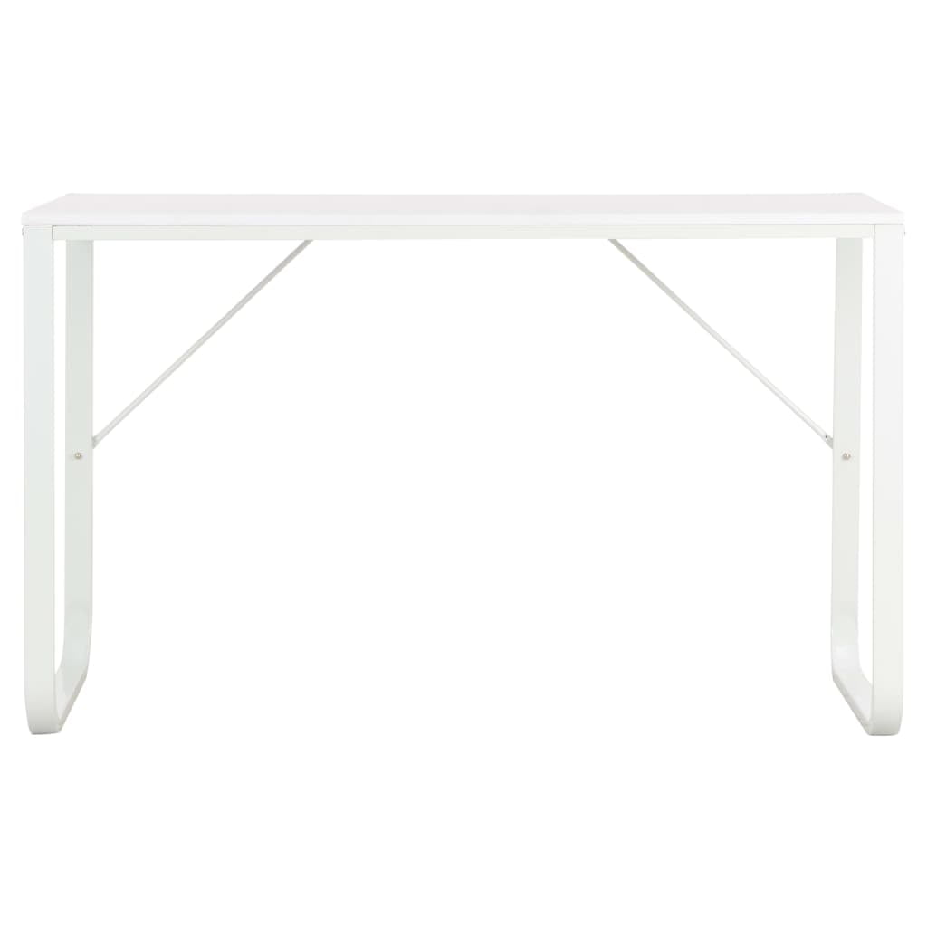 Kepooman Home Office Modern Computer Desk Dining Table, 47.2" x 23.6" x 28.7", White Kepooman Home Office Modern Computer Desk Dining Table, 47.2" x 23.6" x 28.7", White