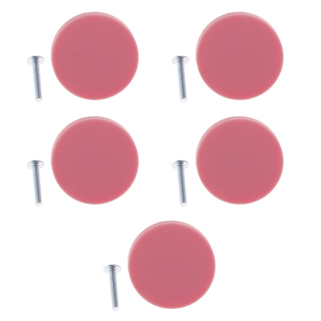 5pcs Manija Moderna Simple perfecl Guardarropa Cajón Anticolisión de Cartulina Círculo rosa