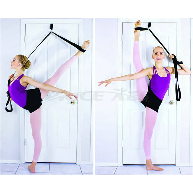 Leg Stretch Band - to Improve Leg Stretching - Easy Install on Door -  Perfect Home Equipment for Ballet, Dance and Gymnastic Exercise Flexibility  Stretching Strap Foot Stretcher Bands 