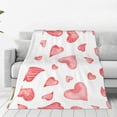 thumbnail image 1 of Balery Pink Hearts Manta de Felpa Suave y Acogedora – Cobija de Franela Aterciopelada para Cama, Lavable y Cálida para Sofá, Mascotas, Transpirable-80"x60", 1 of 7