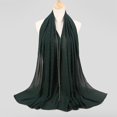 thumbnail image 2 of AIR-Women Chiffon Hijab Muslim Head Wrap Scarves Rhinestone Long Scarf Pashminas Shawls Solid Wraps Under Scarf, 2 of 4