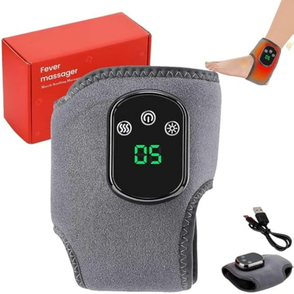 Footrevive Triple Method Massager - 3-in-1 Naxir Foot Revive Massager, Cordless Heated Ankle Wrap with 3 Vibration Mode,5 Heat Leavel for Feet & Ankles,Ideal for Men and Women (1PCS)