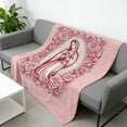 thumbnail image 3 of Religious Flannel Throw Blanket Featuring Virgin Mary of Guadalupe, 51x59 inches, Provides Gentle Warmth and Serene Ambiance, Great for Meditation Spaces or Living Rooms, 3 of 8