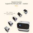 thumbnail image 4 of Projecteur Portable Rotatif 360° Lecteur Multimédia Intelligent pour Cinéma Maison Films de Dessin Animé, 4 of 8
